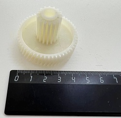 Шестерня для мясорубок Поларис/Elenberg D47/18 H35/12  косой/прямой с мет.вставкой 7541 PN005 MRZ042