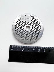 Решетка для мясорубки Moulinex (62х6 мм, центр.d-9 мм) отв. 2,5 мм  SS-193651  MS027